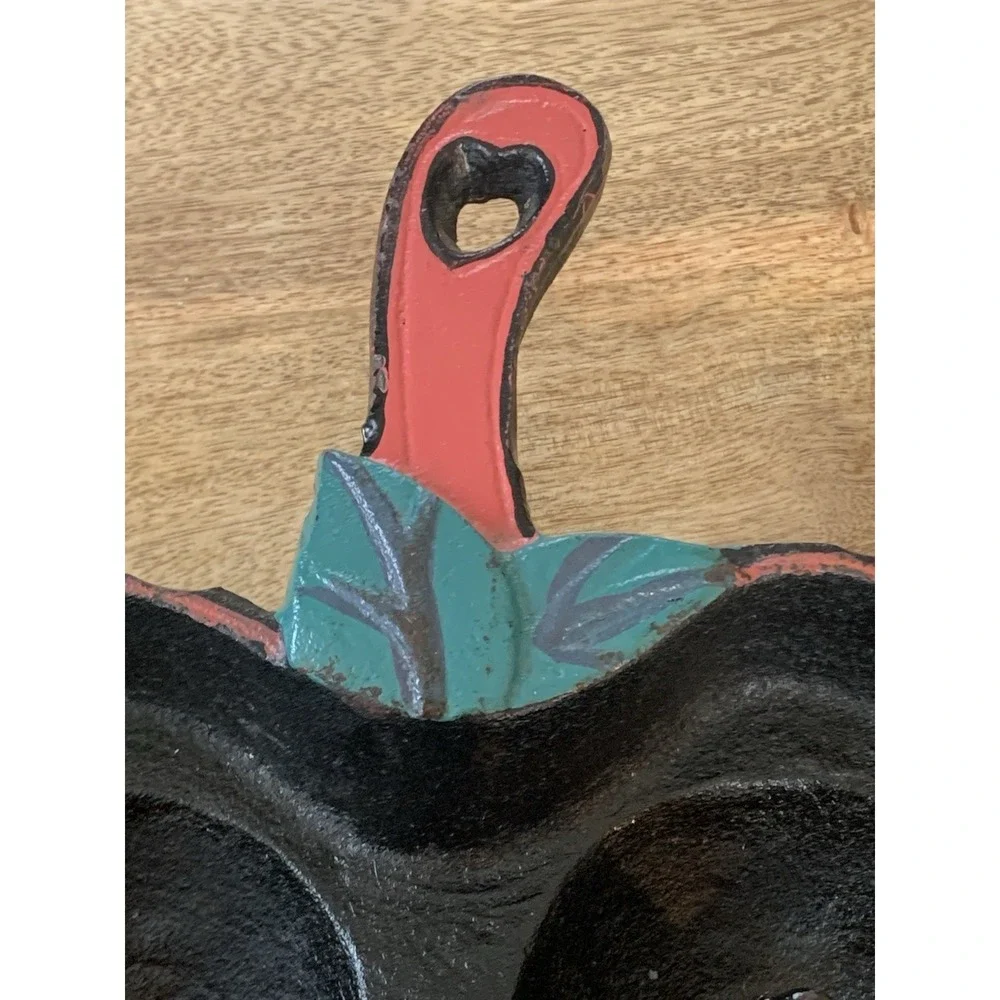 Vintage Cast Iron Apple Shaped Apple Baker Baking Pan‎ Skillet Bakeware